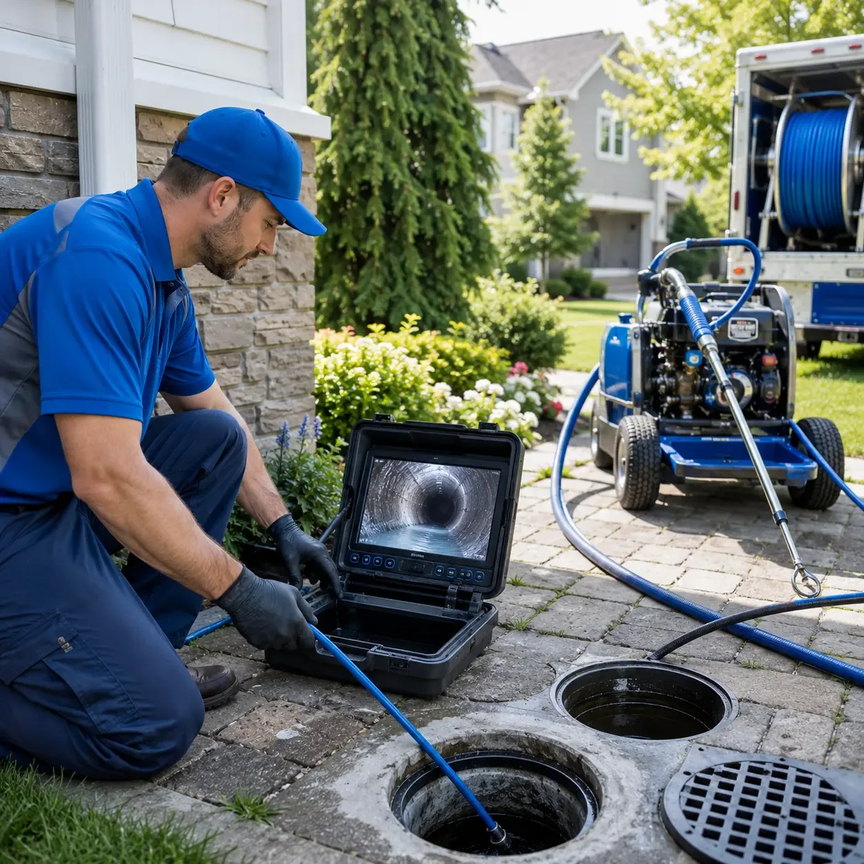 Outdoor drain cleaning professionals serving Greenfield Park, NY